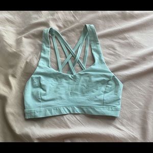 teal lululemon sports bra